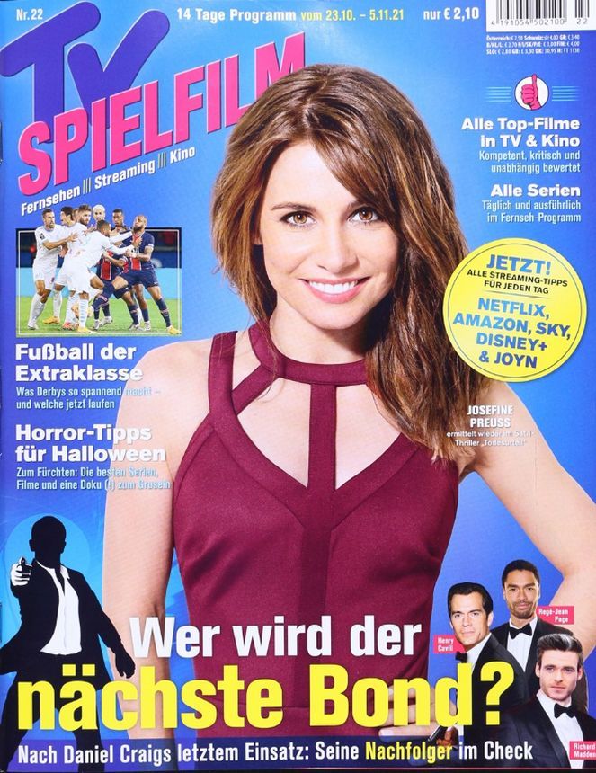 TV SPIELFILM magazine side cover Issue 22 23 October 2021