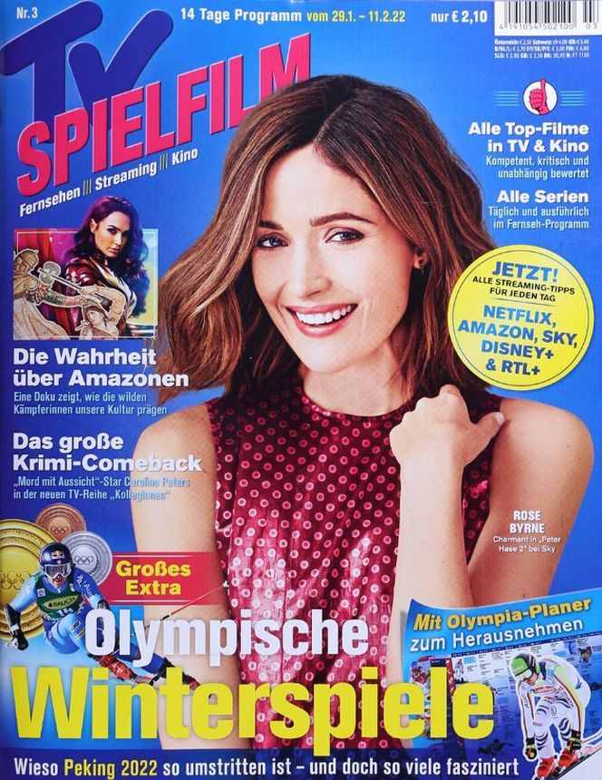 TV SPIELFILM magazine side cover Issue 3 29 January 2022