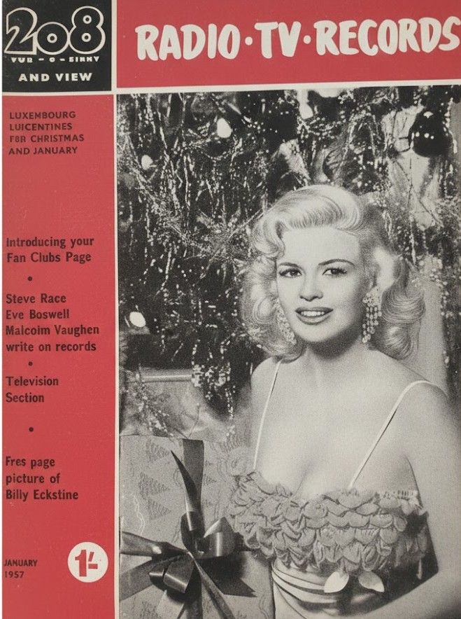 208 AND VIEW magazine side cover  January 1957