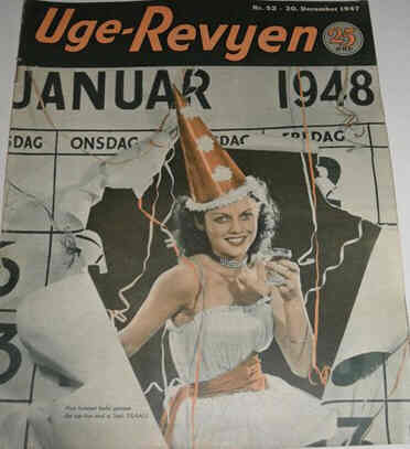 UGE-REVYEN magazine side cover Issue 52 30 December 1947