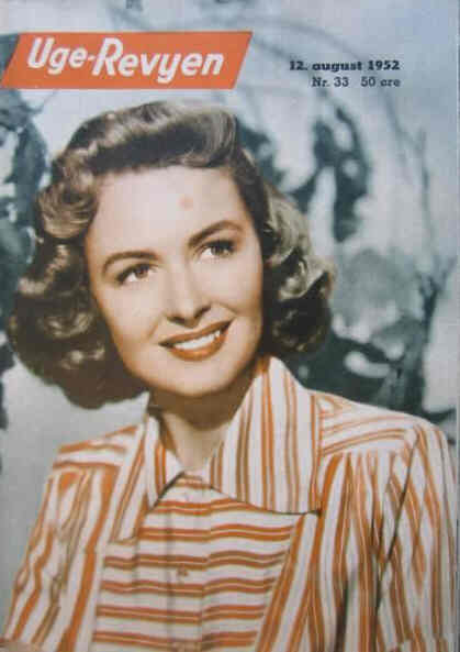 UGE-REVYEN magazine side cover Issue 33 12 August 1952