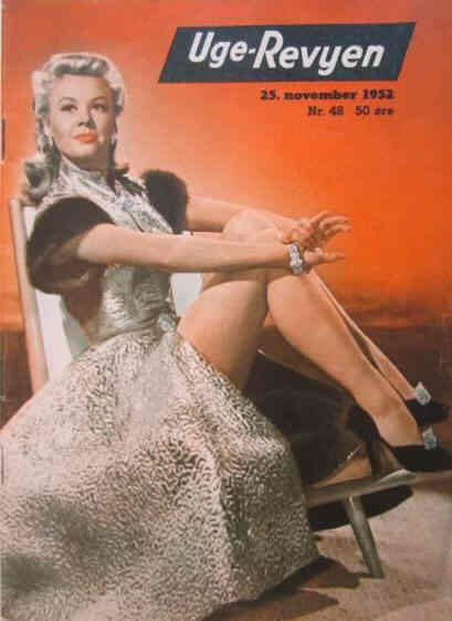 UGE-REVYEN magazine side cover Issue 48 25 November 1952