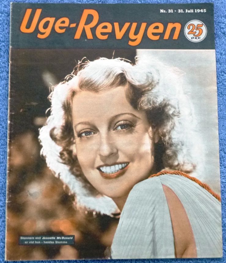 UGE-REVYEN magazine side cover Issue 31 31 July 1945