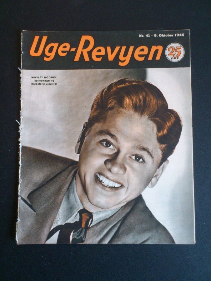 UGE-REVYEN magazine side cover Issue 41 9 October 1945