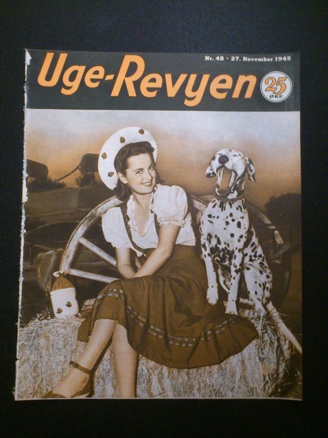 UGE-REVYEN magazine side cover Issue 48 27 November 1945