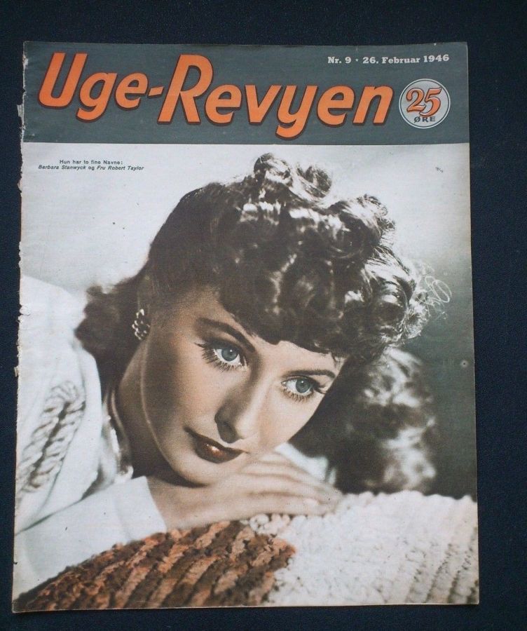 UGE-REVYEN magazine side cover Issue 9 26 February 1946
