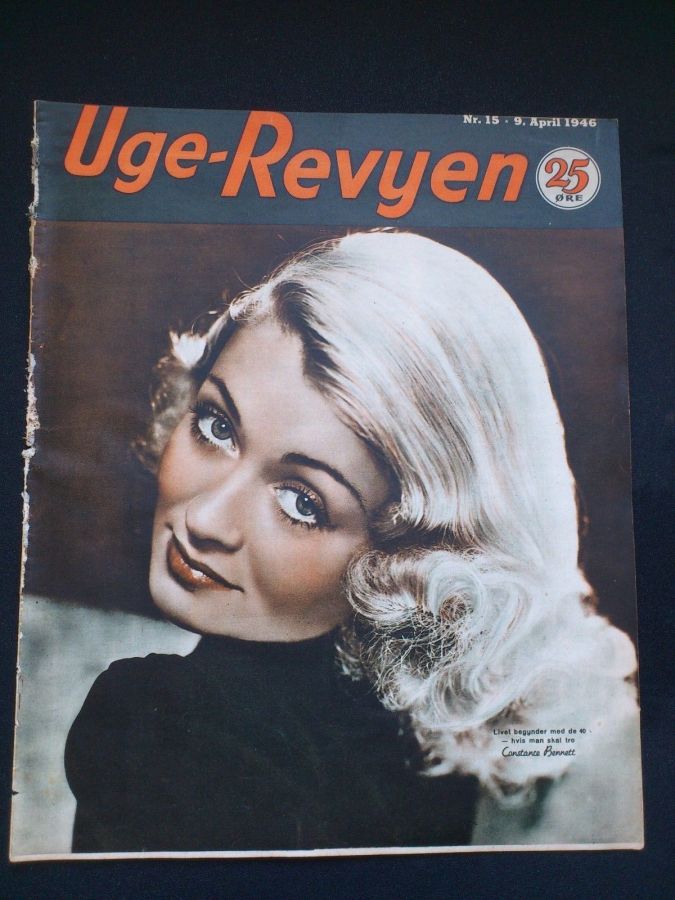 UGE-REVYEN magazine side cover Issue 15 9 April 1946