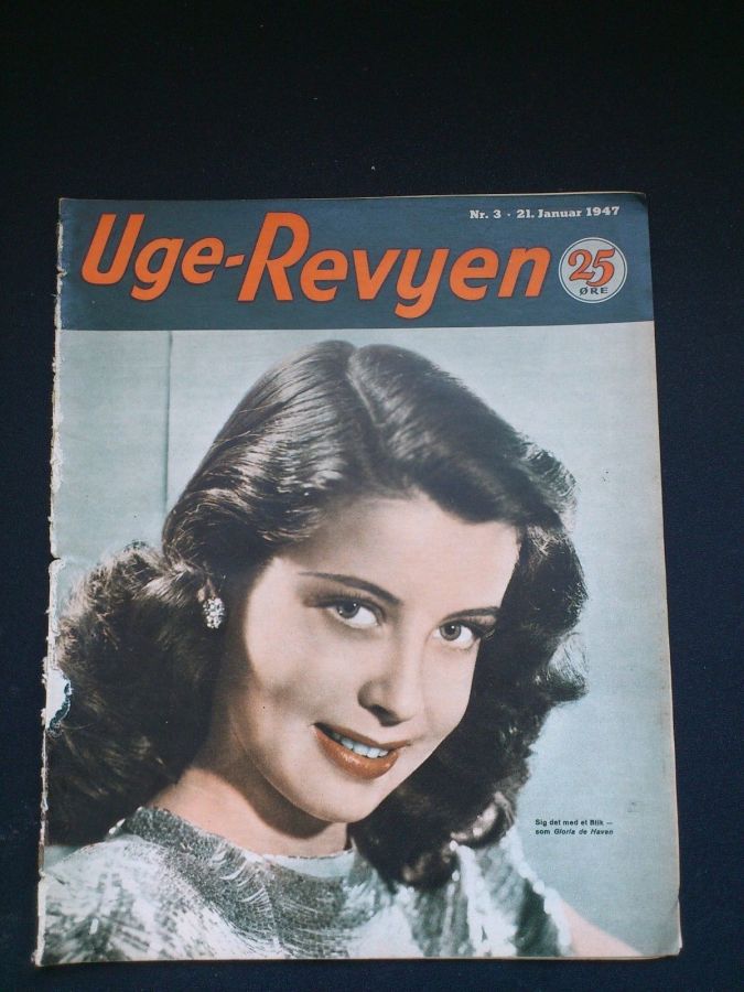 UGE-REVYEN magazine side cover Issue 3 21 January 1947