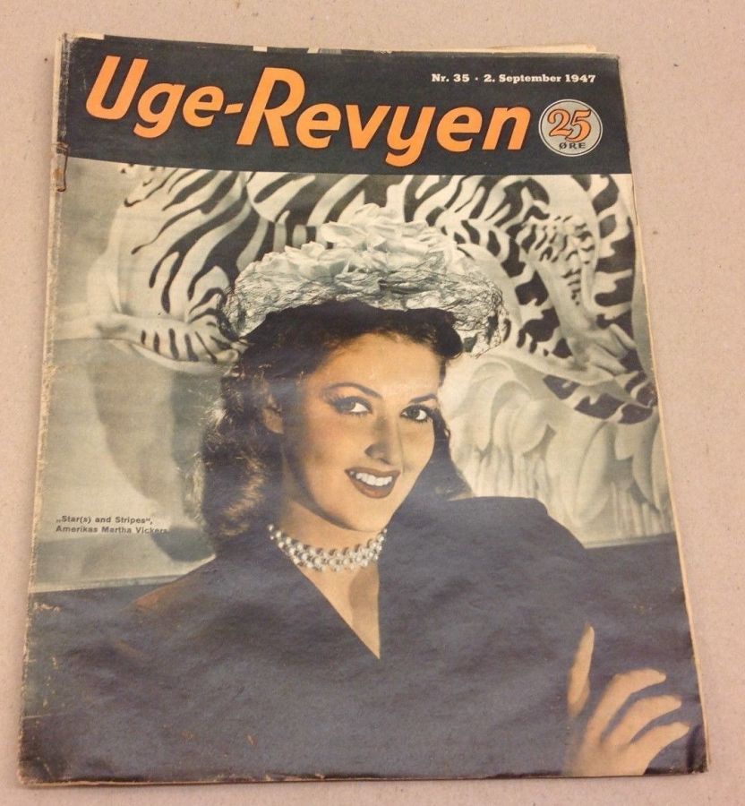 UGE-REVYEN magazine side cover Issue 35 2 September 1947