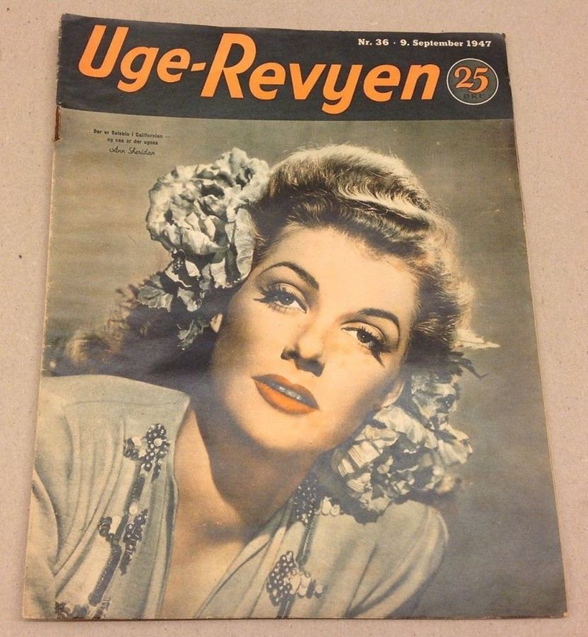 UGE-REVYEN magazine side cover Issue 36 9 September 1947