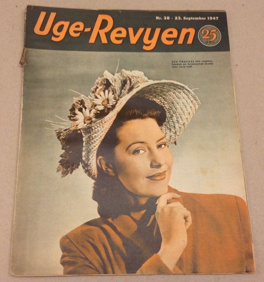 UGE-REVYEN magazine side cover Issue 38 23 September 1947