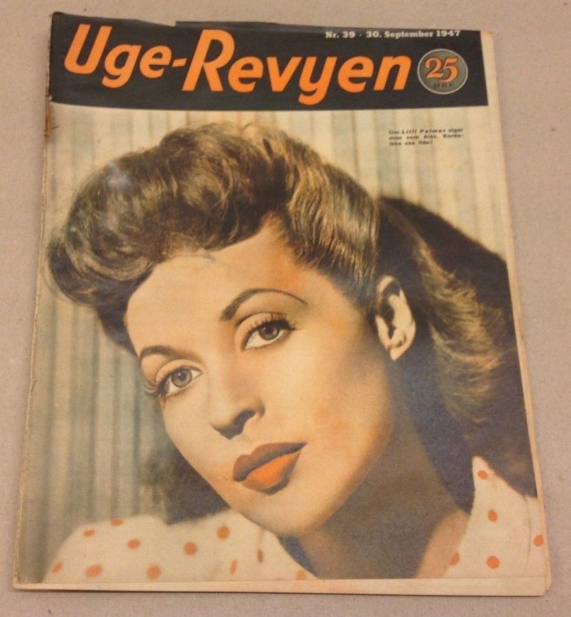 UGE-REVYEN magazine side cover Issue 39 30 September 1947