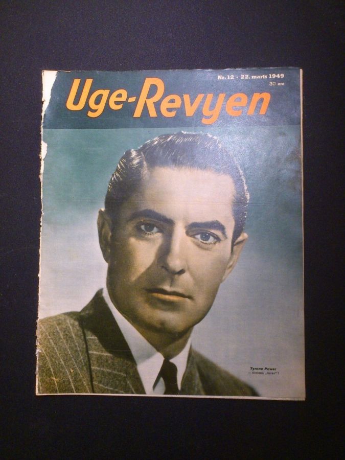 UGE-REVYEN magazine side cover Issue 12 22 March 1949