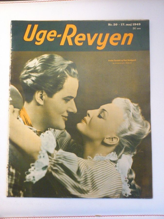 UGE-REVYEN magazine side cover Issue 20 17 May 1949