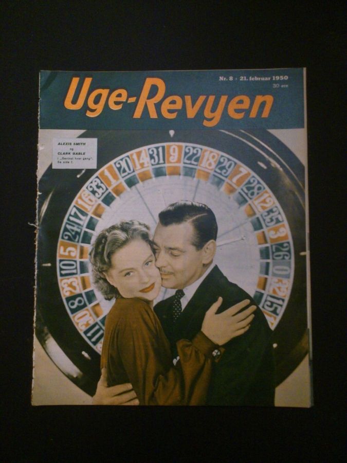 UGE-REVYEN magazine side cover Issue 8 21 February 1950
