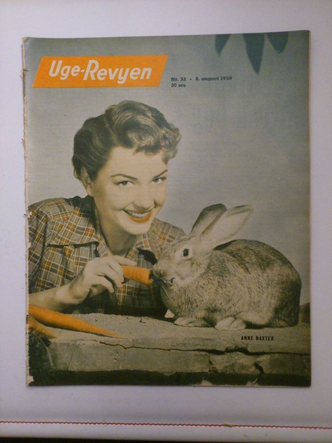 UGE-REVYEN magazine side cover Issue 32 8 August 1950