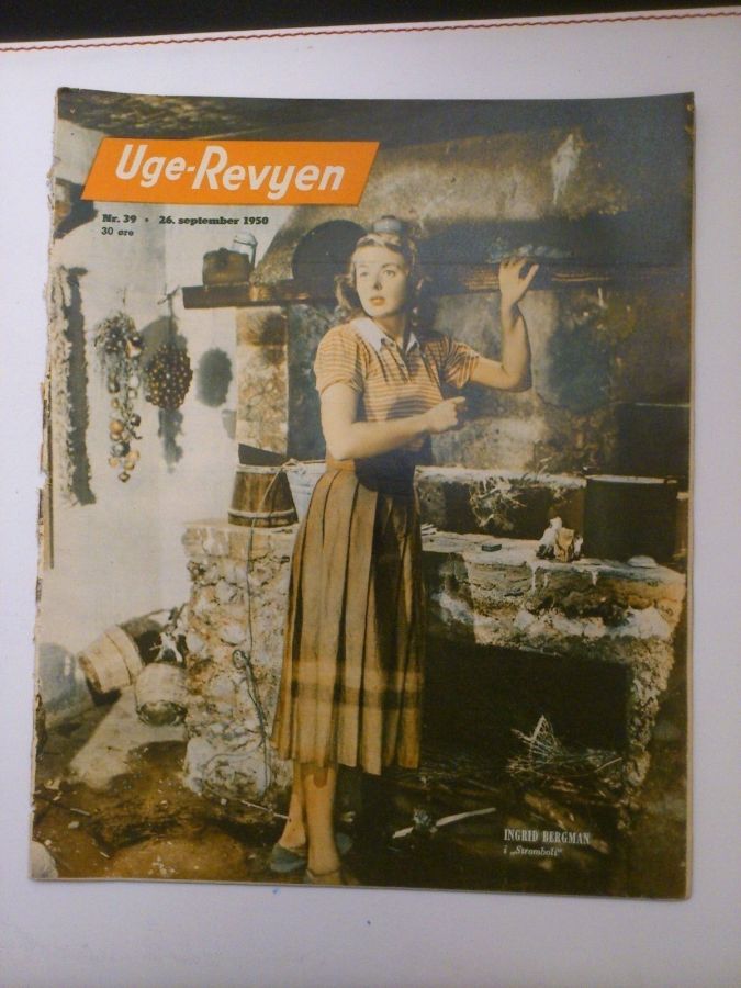 UGE-REVYEN magazine side cover Issue 39 26 September 1950