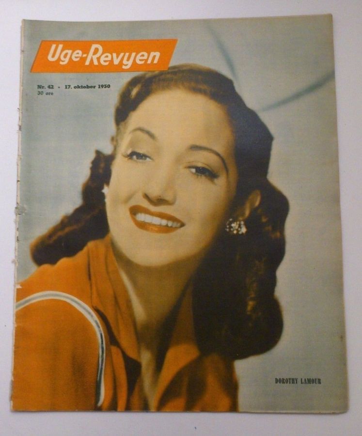 UGE-REVYEN magazine side cover Issue 42 17 October 1950