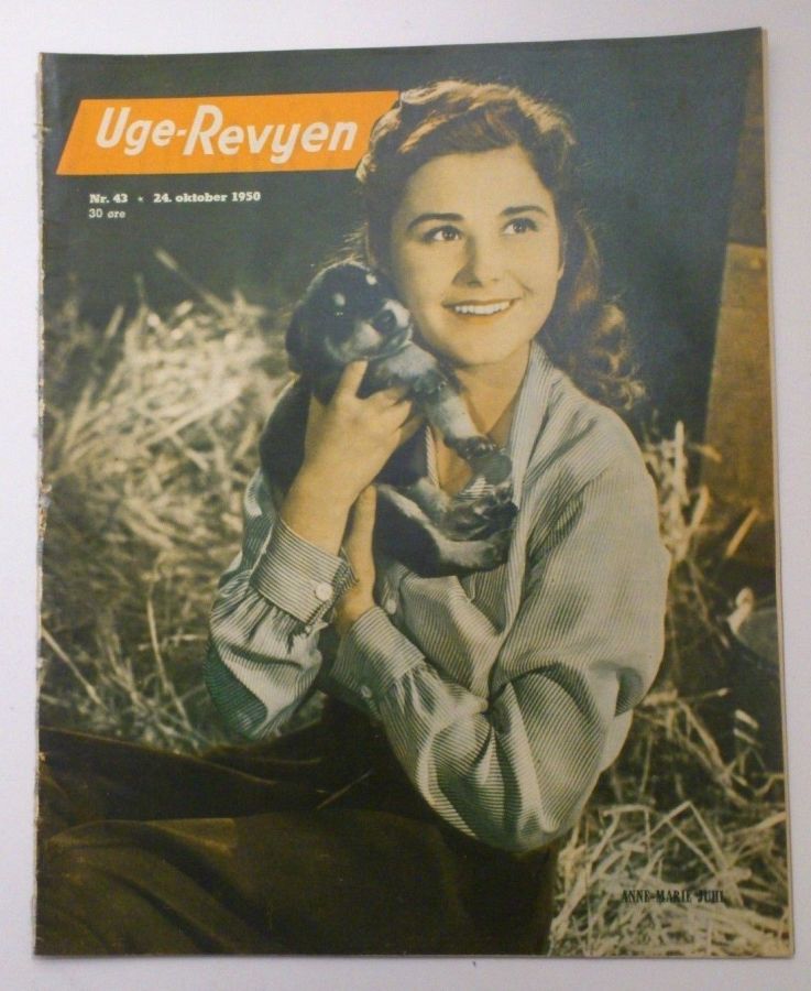 UGE-REVYEN magazine side cover Issue 43 24 October 1950