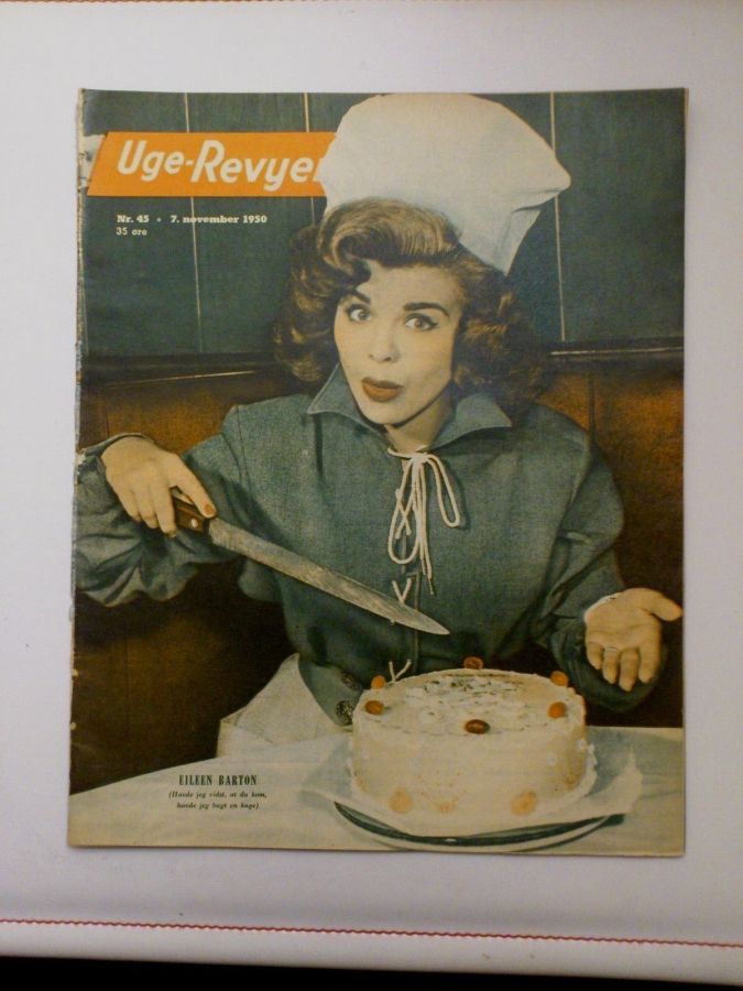 UGE-REVYEN magazine side cover Issue 45 7 November 1950