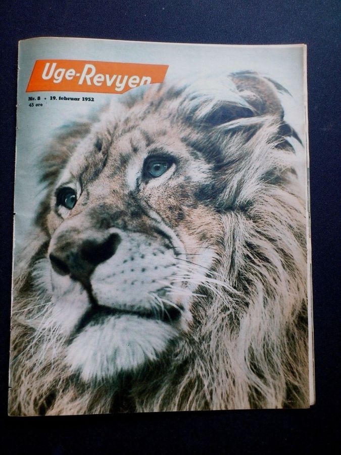UGE-REVYEN magazine side cover Issue 8 19 February 1952