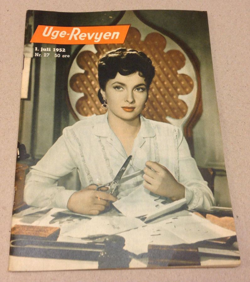 UGE-REVYEN magazine side cover Issue 27 1 July 1952