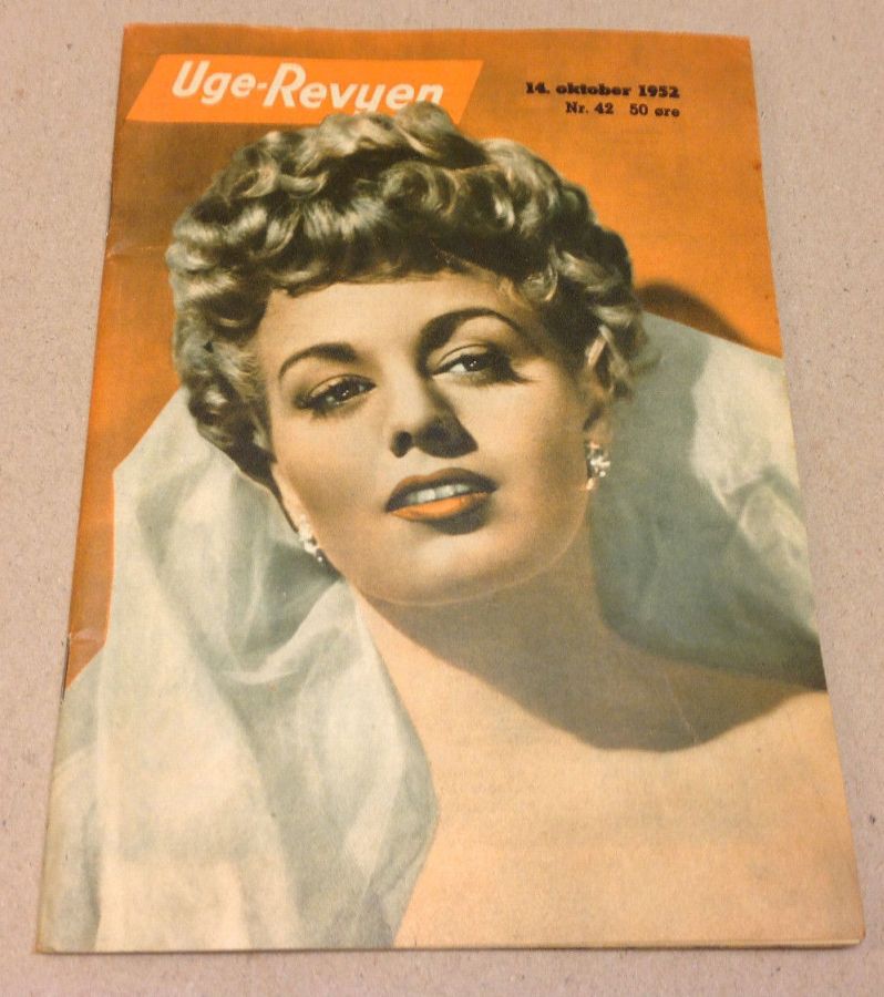 UGE-REVYEN magazine side cover Issue 42 14 October 1952