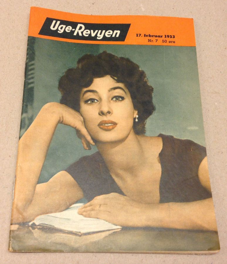 UGE-REVYEN magazine side cover Issue 7 17 February 1953