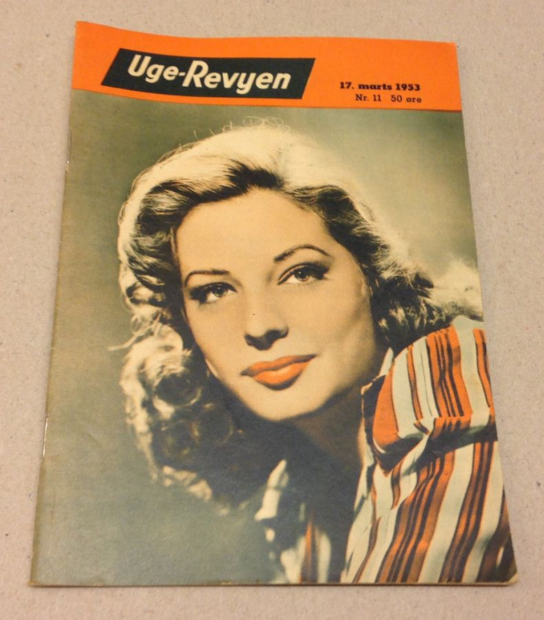 UGE-REVYEN magazine side cover Issue 11 17 March 1953