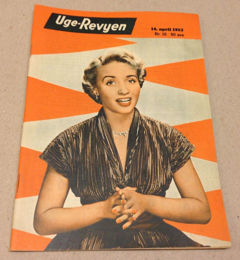 UGE-REVYEN magazine side cover Issue 15 14 April 1953