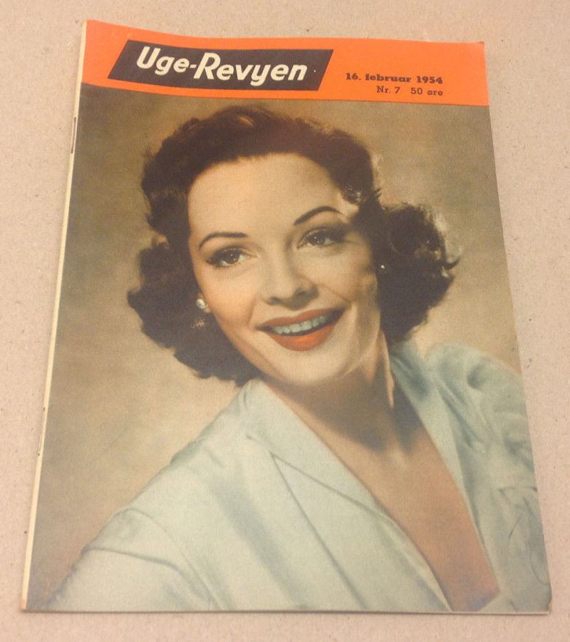 UGE-REVYEN magazine side cover Issue 7 16 February 1954