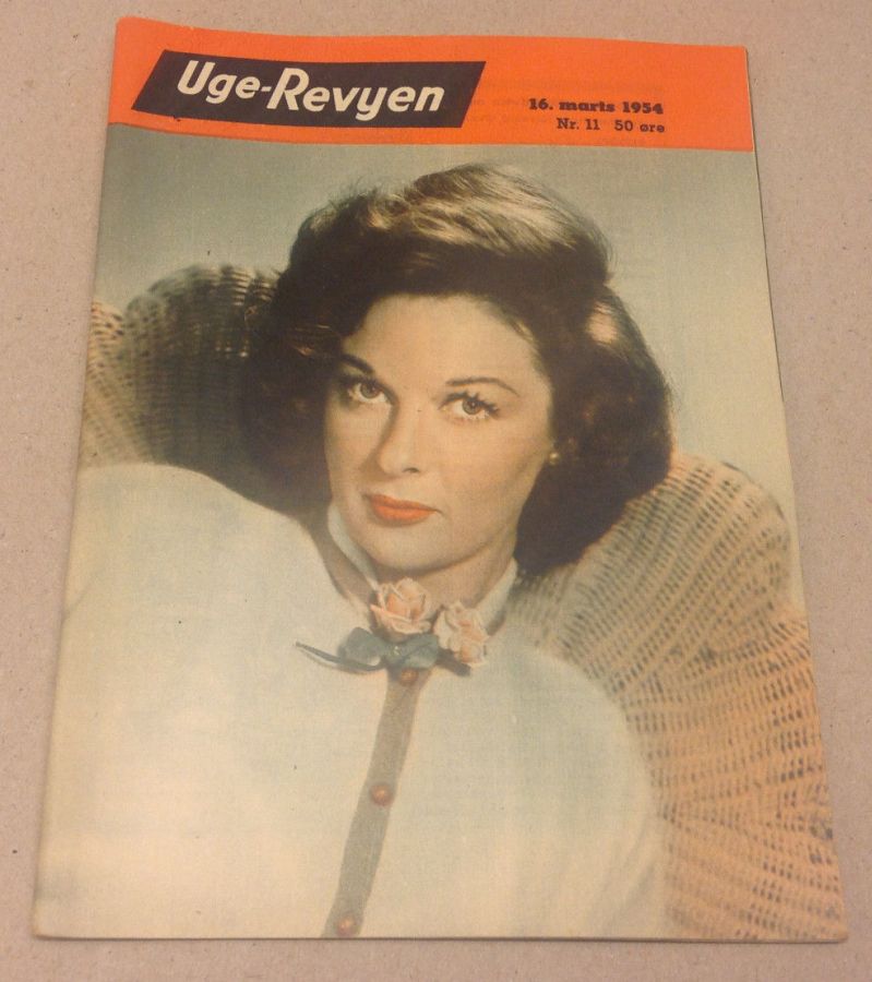 UGE-REVYEN magazine side cover Issue 11 16 March 1954