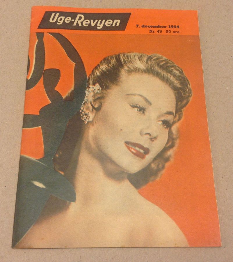 UGE-REVYEN magazine side cover Issue 49 7 December 1954