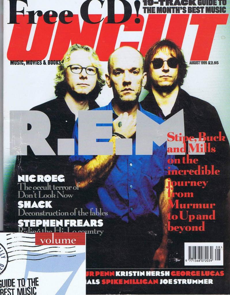 UNCUT: THE MUSIC AND MOVIE MAGAZINE magazine cover Issue 27 August 1999