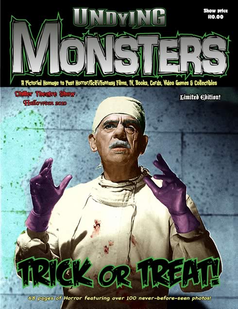 UNDYING MONSTERS magazine side cover Limited Edition-Dec./January/February 2011