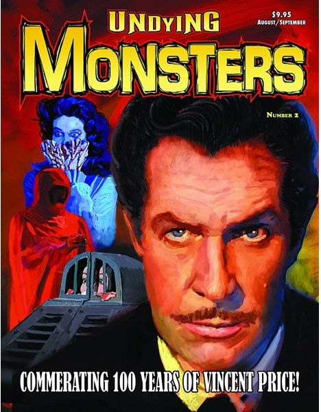 UNDYING MONSTERS magazine side cover Issue 2 August/September/October/November 2011