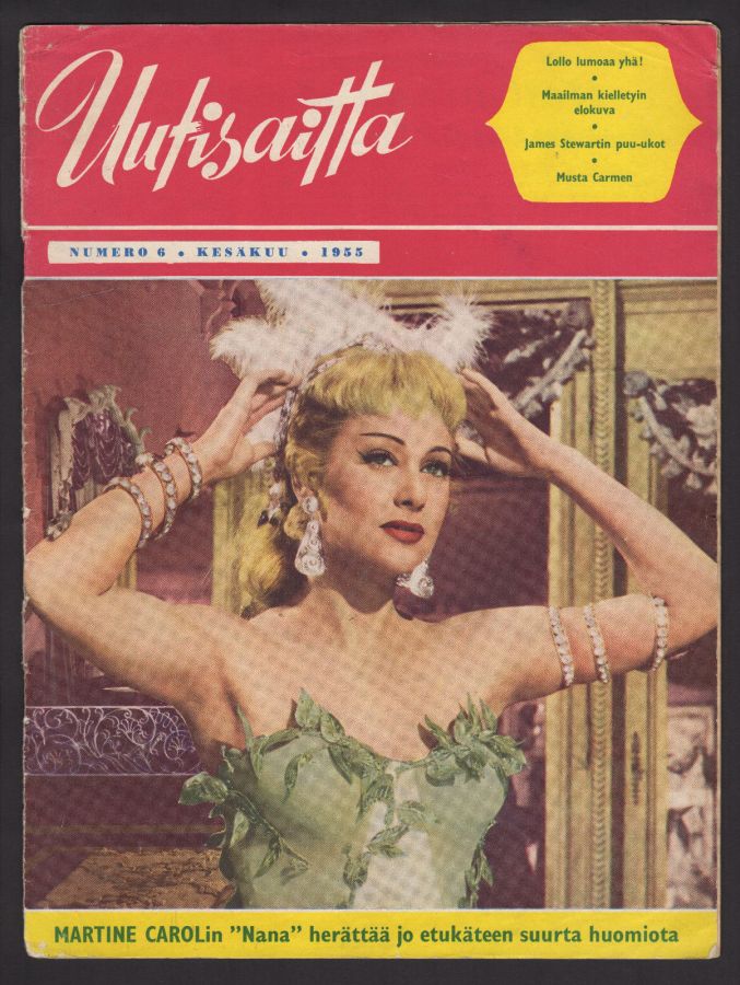 UUTISAITTA magazine side cover Issue 6   1955