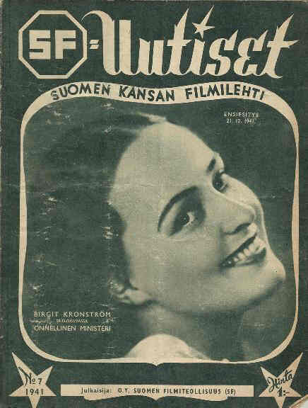 UUTISET magazine side cover Issue 7  1941