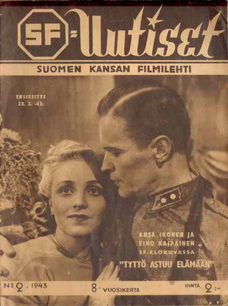 UUTISET magazine side cover Issue 2  February 1943