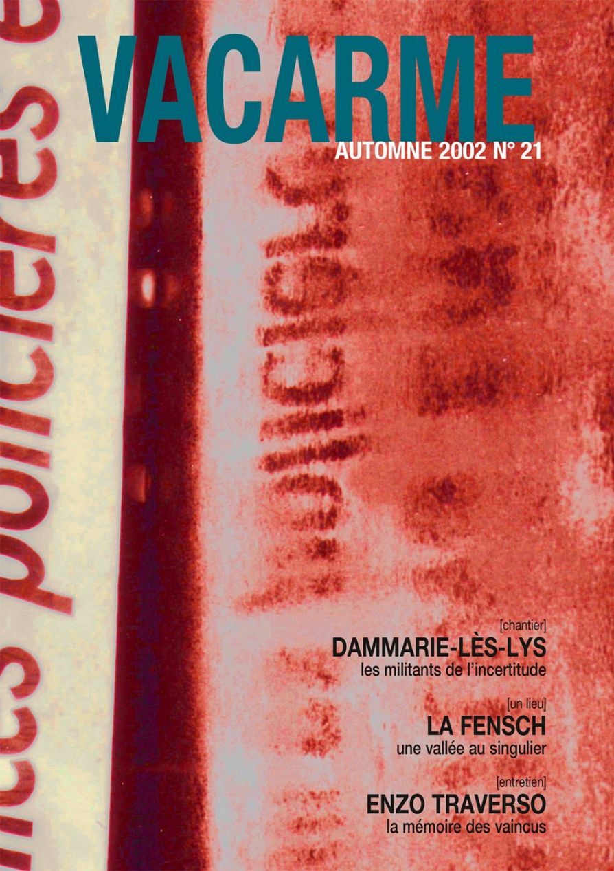 VACARME magazine cover Issue 21 Fall 2002