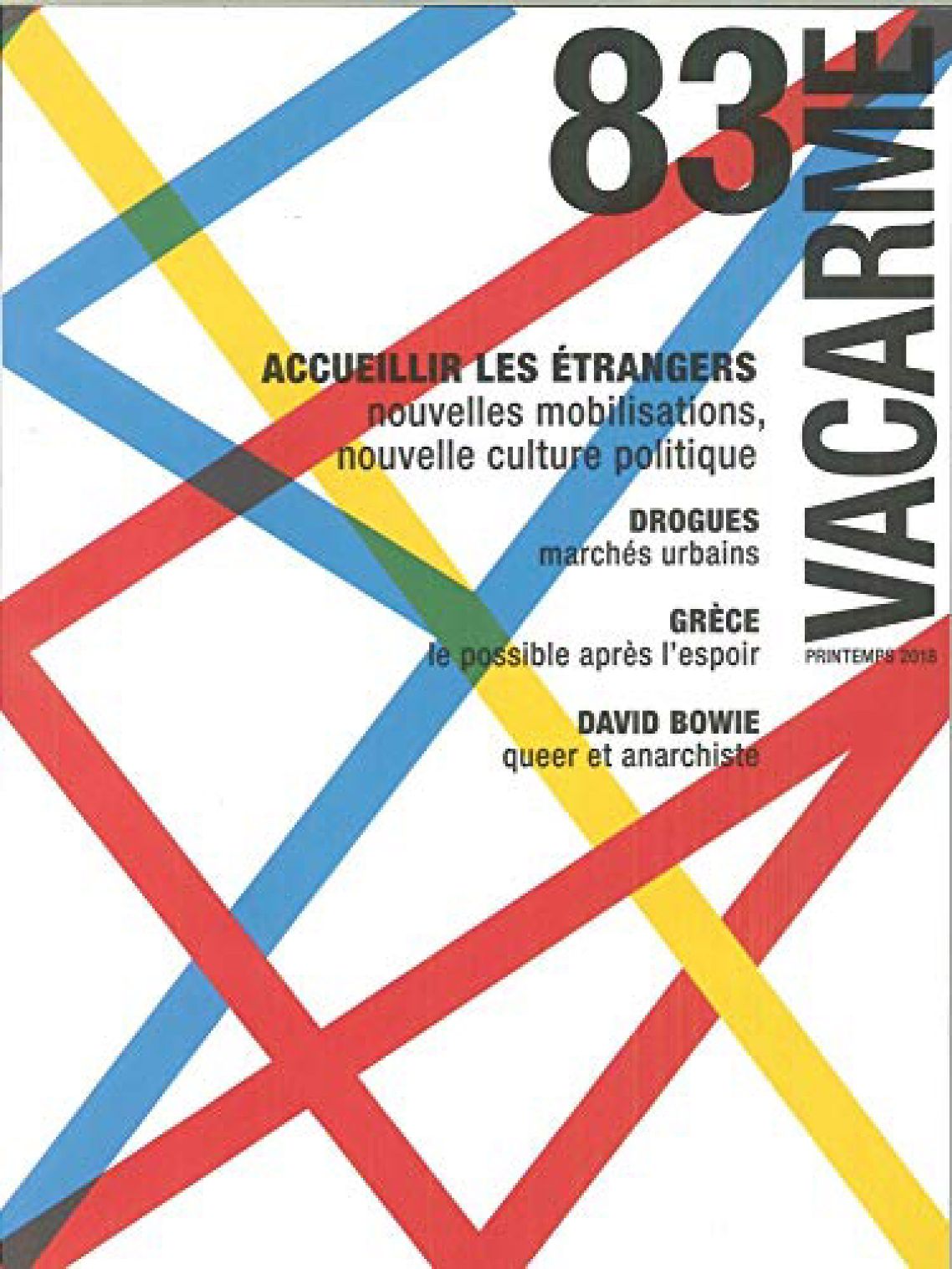 VACARME magazine cover Issue 83   2018