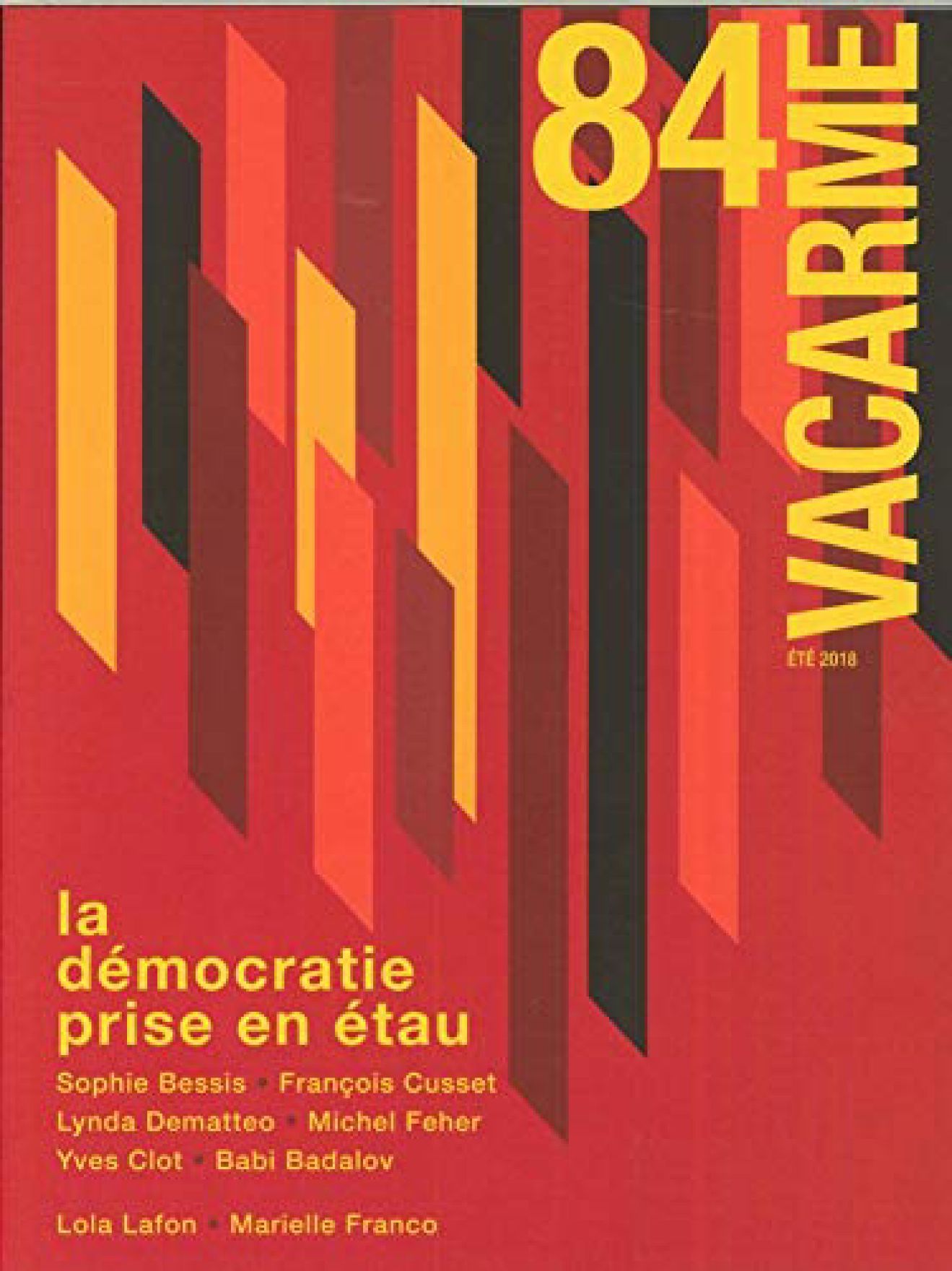 VACARME magazine cover Issue 84   2018