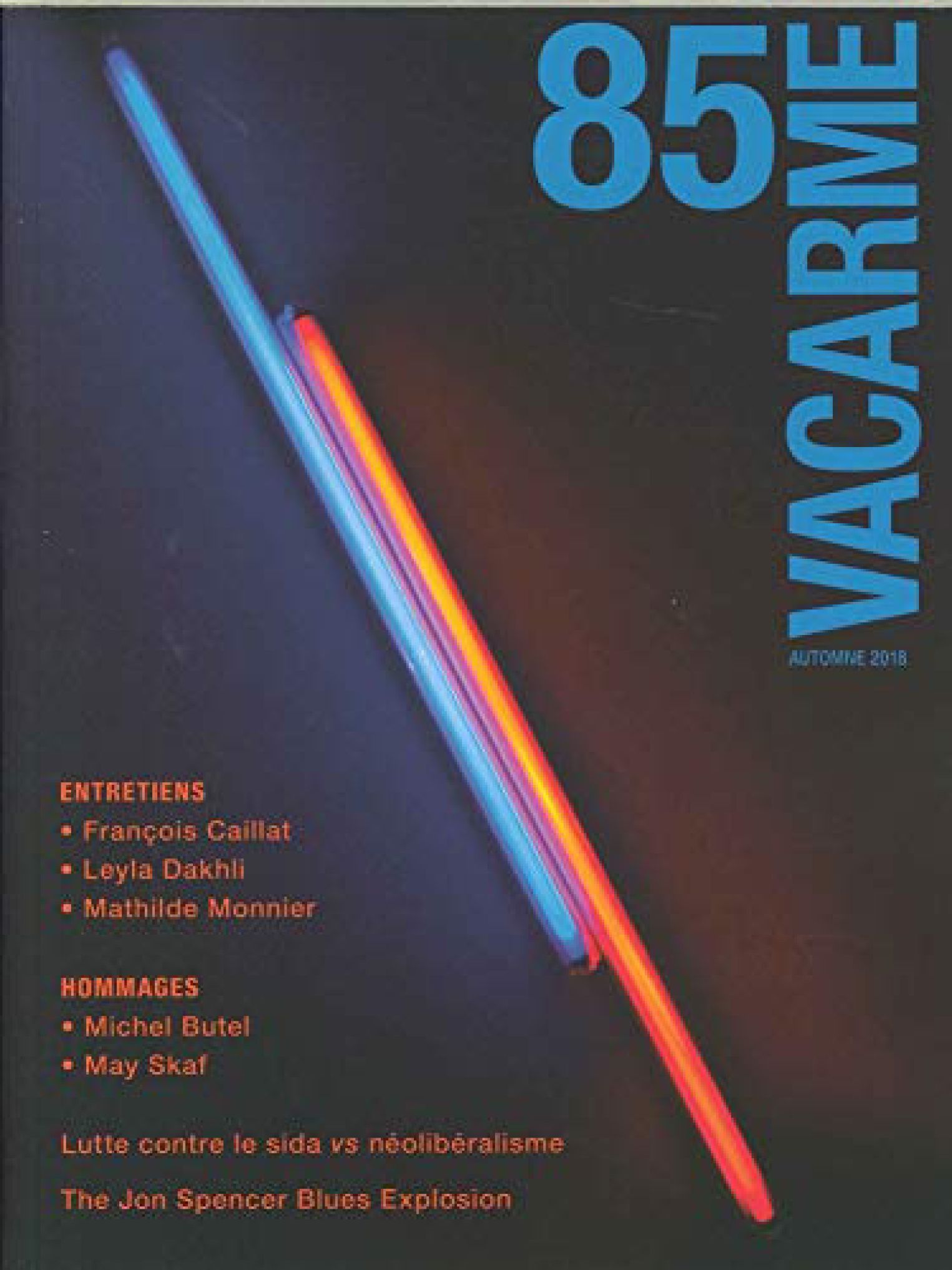 VACARME magazine cover Issue 85   2018