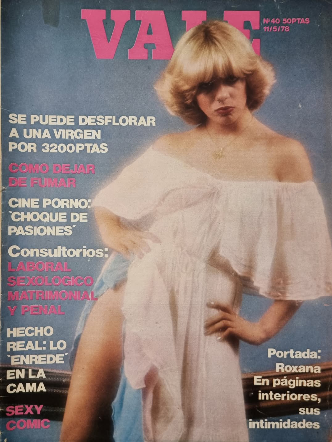 VALE magazine side cover Issue 40   1978