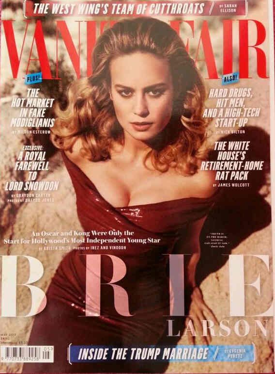VANITY FAIR UK magazine side cover  May 2017