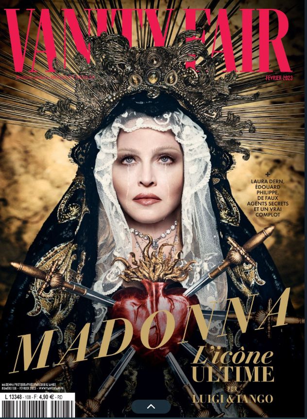 VANITY FAIR (Fr) magazine side cover  February 2023