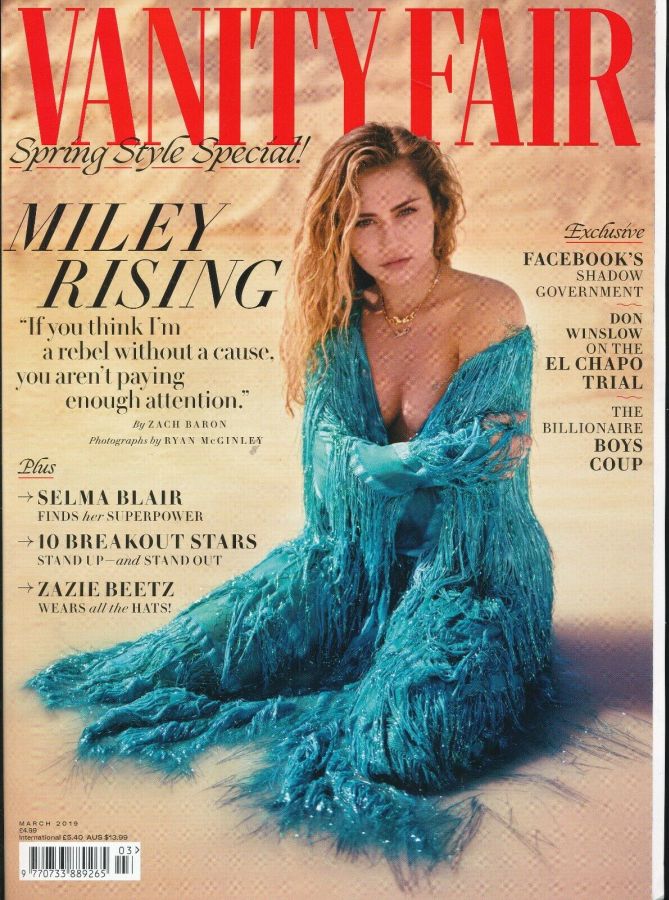 VANITY FAIR UK magazine side cover  March 2019