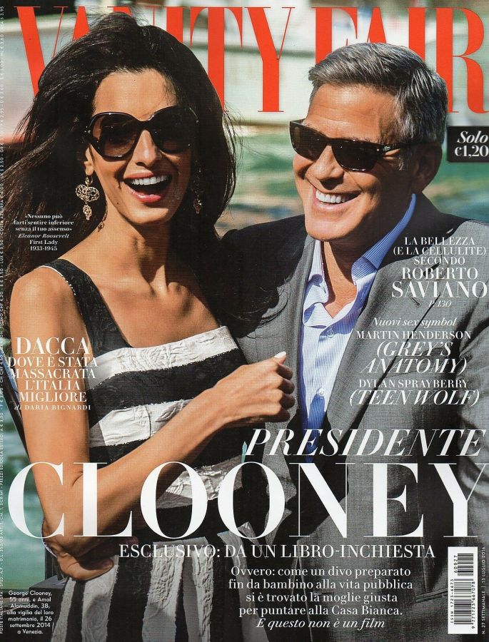 VANITY FAIR (Italy) magazine cover Issue 27 13 July 2016