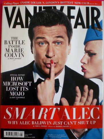 VANITY FAIR UK magazine side cover August 2012