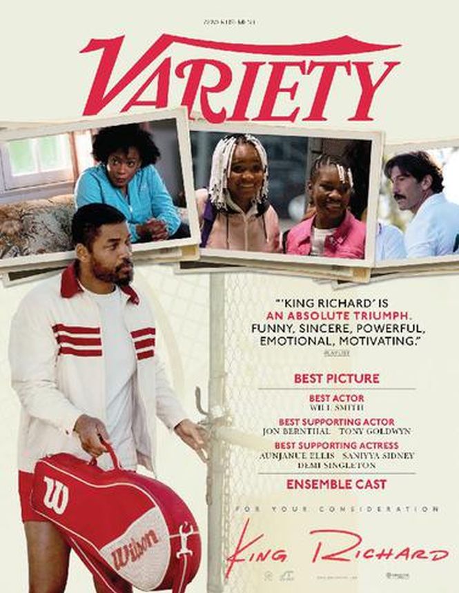 VARIETY magazine side cover 24 November 2021